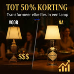 Budget-friendly dimmable bottle lamp with premium LED lighting features.