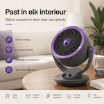 Sleek, modern airstream fan that fits any interior decor.