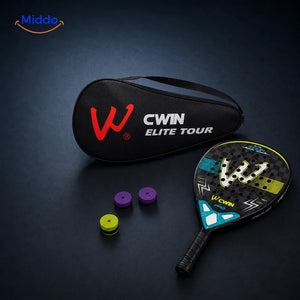 ApexTour™ 18K Carbon Pro Padel Racket Set | For Advanced Power Players complete set with protective carry bag