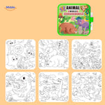 Kids ocean life water coloring book with reusable watercolor pages.