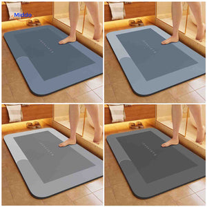 Aquastep bath mat collection showing all colors and shapes available.