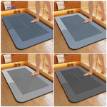 Aquastep bath mat collection showing all colors and shapes available.