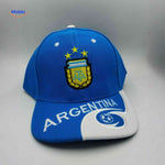 Argentina sports cap with embroidered national team emblem.