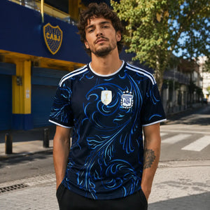Argentina World Cup jersey in dark blue team colors.