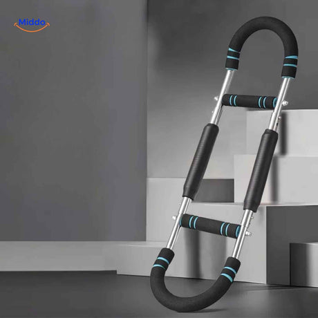ArmFlex arm trainer with blue accents for home fitness workouts.