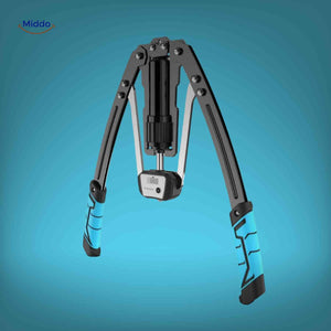 Arm trainer with digital counter for tracking workout repetitions.