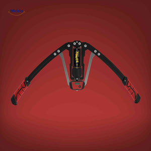 Red handle arm trainer featuring built-in repetition counter.