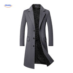 Gray wool coat interior with quilted lining for warmth and comfort.