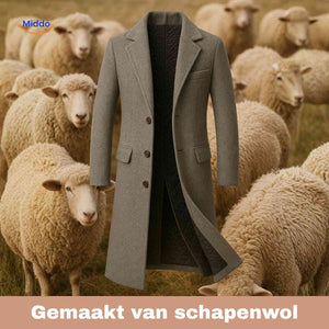 Ashford™ Wool Trench Coat | Warm Wool Blend & Timeless British Style