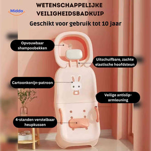 Baby bathing chair safety features and design benefits highlighted in detailed product overview.