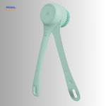 ReachEase back brush with extended ergonomic handle and stylish design.