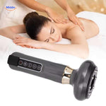 Full back gua sha massager with heat therapy for upper and lower back tension relief.