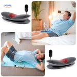 Home back massager designed for relaxation and lower back pain relief therapy.