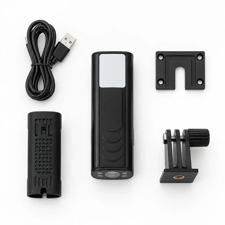 Complete EasyCam Pro wireless dashcam and backup camera kit with all included accessories and components.
