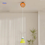 Indoor badminton reflex training with Spinpro solo practice device