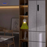 Badminton trainer with built-in LED light for evening and night play