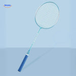 Close-up of Spinpro badminton trainer paddle and batting accessory