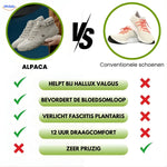 Comparison showing pain relief benefits of barefoot shoes