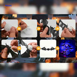 Installation guide for 3D LED bat light Halloween decoration.