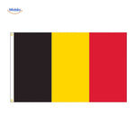 Belgium national team flag engineered for durable outdoor use and weather resistance.