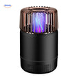 Black electric mosquito killer lamp silent and chemical-free design.