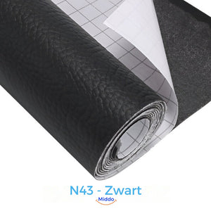 Black leather repair patch ideal for dark and black furniture restoration.