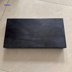 Black floating shelf demonstrating concealed storage space for hidden items.