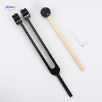 Black healing tuning fork set offering elegant sound therapy option.