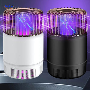 Black and white electric mosquito killer lamp contemporary style.
