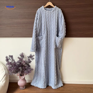 Snugglewear blanket robe in multiple colors for winter.