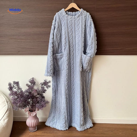 Snugglewear blanket robe in multiple colors for winter.