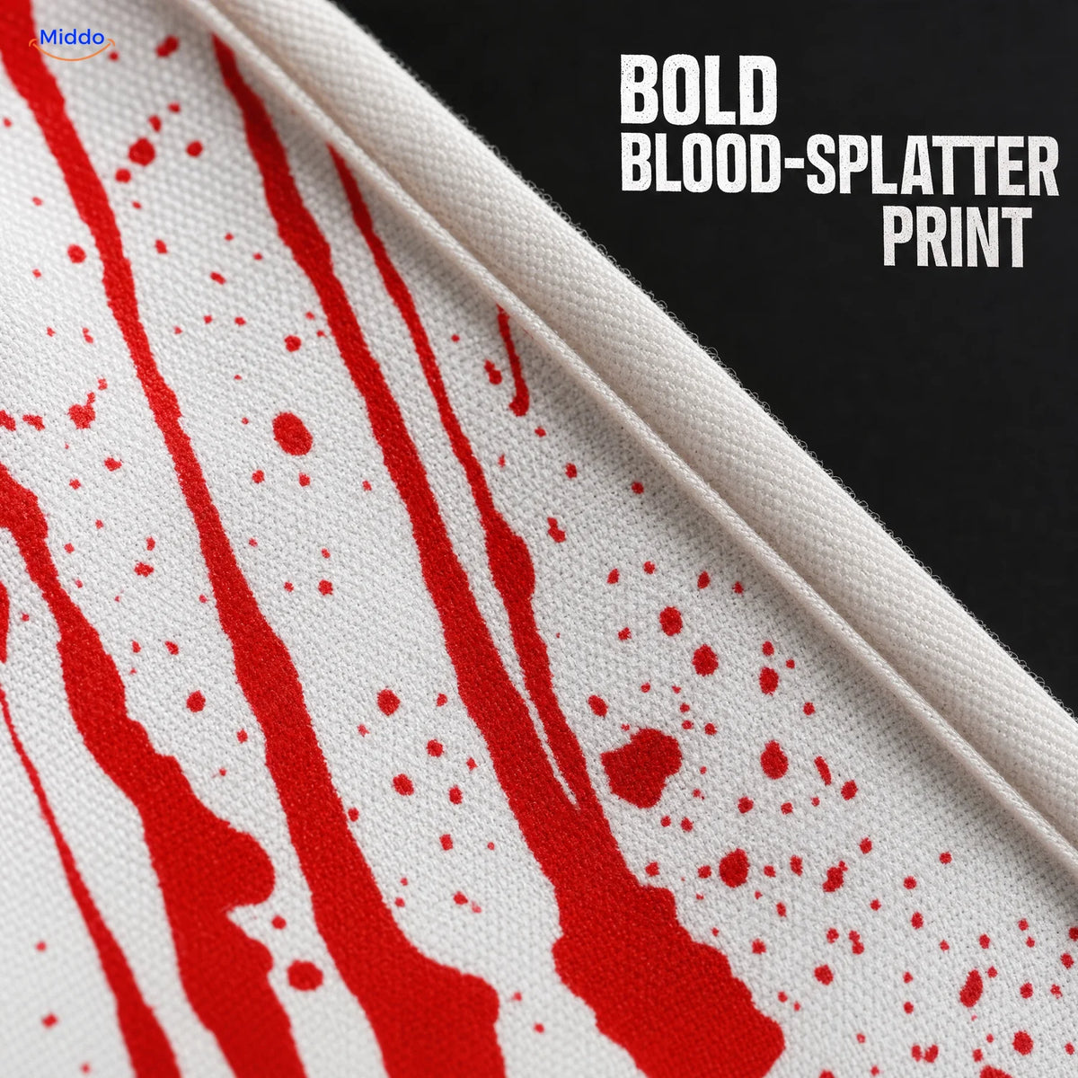 BloodstainFX™ Bloodstained Halloween Costume Apron | For Halloween Role-Play - conversion detail print