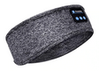 Grey bluetooth sleep headband delivering high-quality audio during sleep.