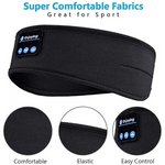 Black bluetooth sleep mask designed for active sleep and sports comfort.