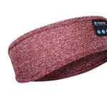 Pink bluetooth sleep mask offering a stylish color option for restful sleep.