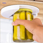 Comfortable grip jar and bottle opener for effortless opening.