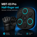 BoxPro pro boxing machine with professional half-finger training gloves