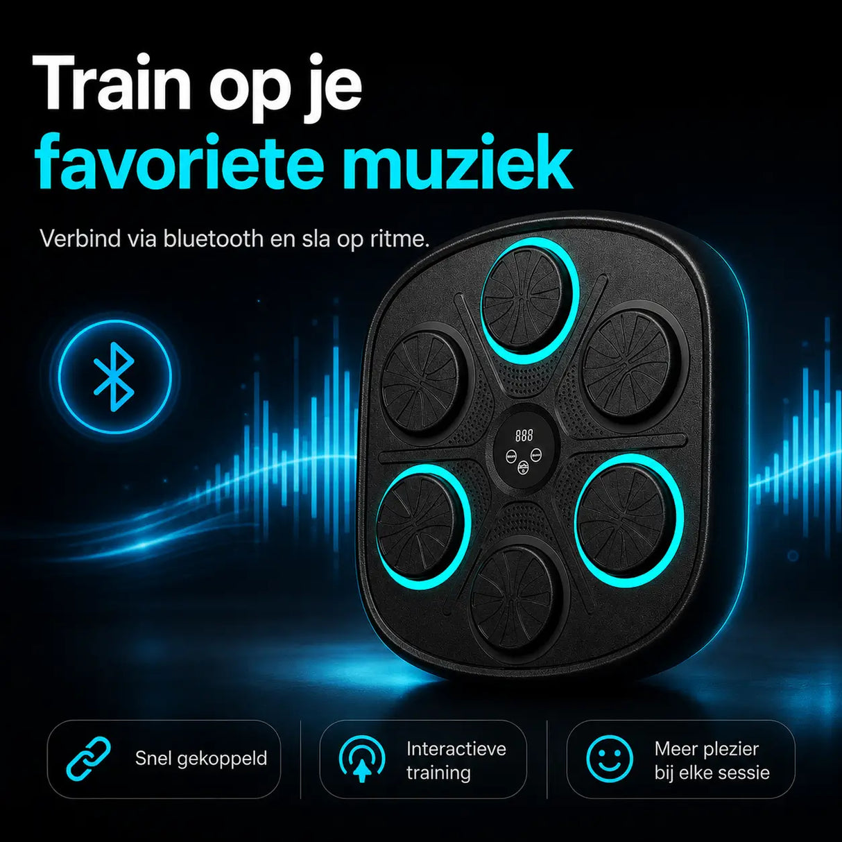 BoxPro pro boxing trainer with rhythm-based music training modes