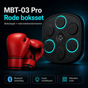 BoxPro pro model with red boxing gloves for dynamic training