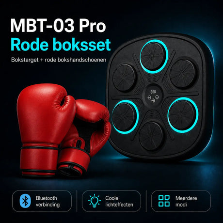 BoxPro pro model with red boxing gloves for dynamic training