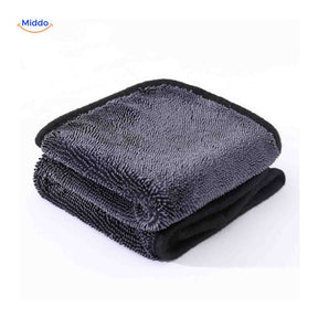 Compact foldable BraidDry microfiber towel fits easily in car or travel bag.