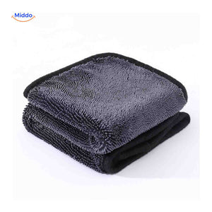 Compact foldable BraidDry microfiber towel fits easily in car or travel bag.