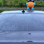 Fast-drying process showing BraidDry microfiber towel efficiently removing water.