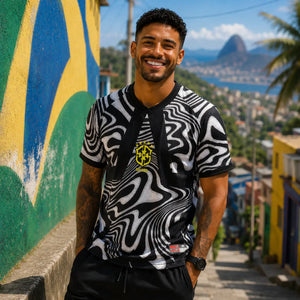 Brazil 2026 World Cup supporter jersey in black variant.