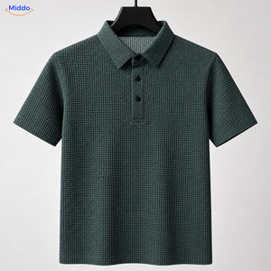BreezeWear textured polo shirt - Dark Green