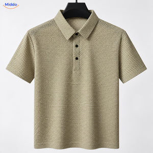 BreezeWear textured polo shirt - Khaki