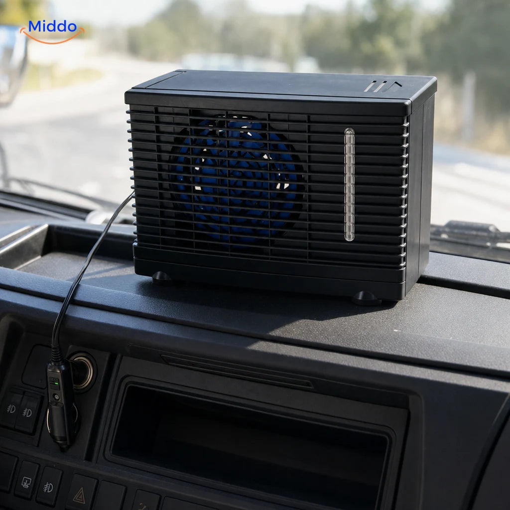 BreezeMate™ | Refresh Your Truck Journey in Black, worn by a model