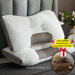 Brown velvet fleece pillow covers for DreamGuard neck support pillow
