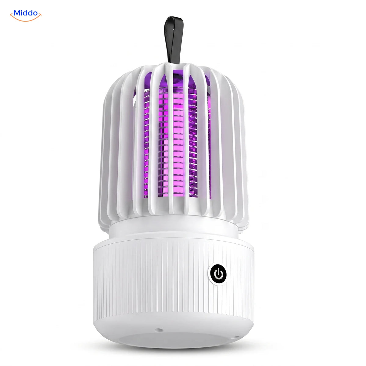 BuzzAway mosquito lamp in white, rechargeable via USB-C