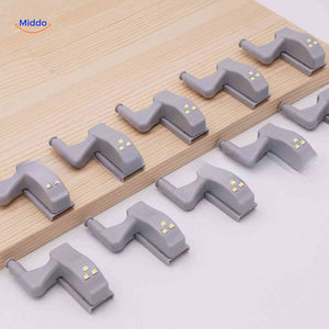 10-pack bulk packaging shows complete Cabintra LED cabinet light set contents.